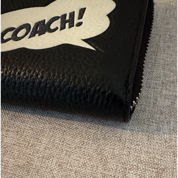 Coach Marvel Accordion Zip Wallet Black Coach Bubble - Picture 3 of 8